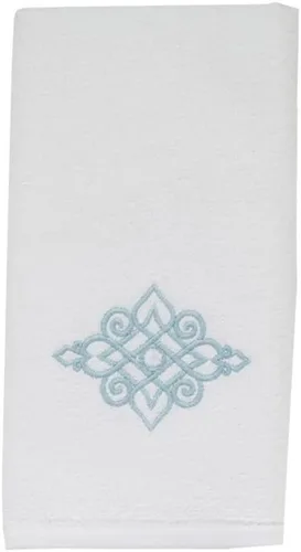 Vista 22 de Avanti Linens Medallón - Colección de puños trenzados suaves, toalla de mano, granito