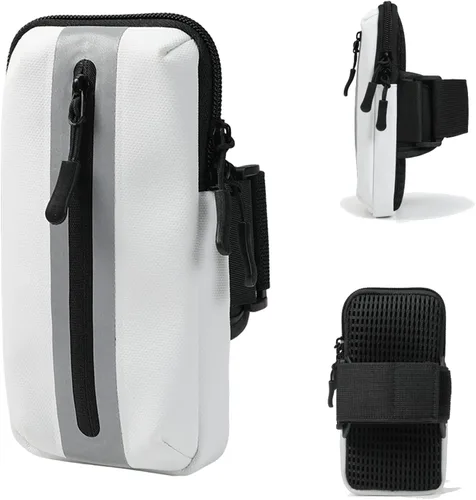 Vista 14 de Prime Comfort Brazalete para teléfono para correr, bandas para iPhone para ejercicio, bandas de brazo para correr para teléfono celular, monedero
