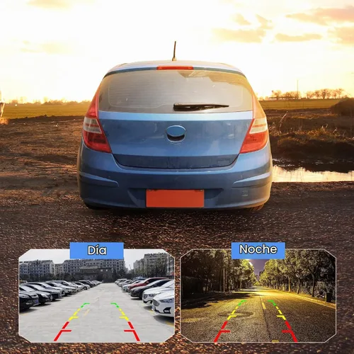 Vista 4 de Cámara de respaldo de visión trasera del coche HD 170 ° gran angular 12 LED visión nocturna para vehículos recreativos, camiones, remolque, SUV