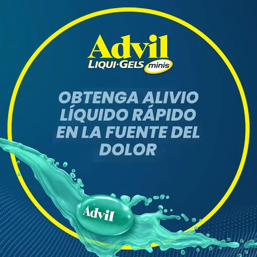 Vista 7 de Advil Liqui-Gels Minis - Analgésico y reductor de fiebre, medicina para el dolor para adultos con ibuprofeno 200 mg para aliviar el dolor, 80