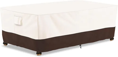 Vista 9 de Bitubi Funda impermeable para sofá de patio, funda resistente de 2 plazas para sofá al aire libre, tamaño de hasta 58 pulgadas de ancho x 32.5
