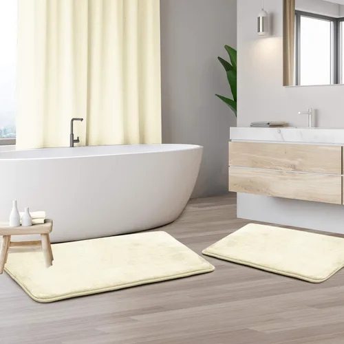 Vista 60 de Clara Clark Alfombra de Baño 24" x 17" - Alfombras de Baño, Tapete de Baño de Espuma Viscoelástica, Afelpado, Acogedor, Ultra Suave, Antideslizante