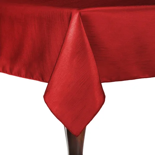 Vista 48 de Ultimate Textile - Paquete de 2 manteles rectangulares reversibles de satén Shantung - Majestic - Mantel rectangular de 60 x 108 pulgadas