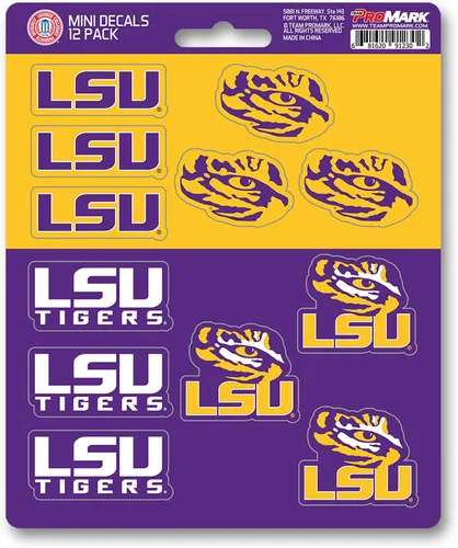 Vista 7 de FANMATS NCAA - Mini calcomanías unisex para adolescentes de la NCAA, paquete de 12
