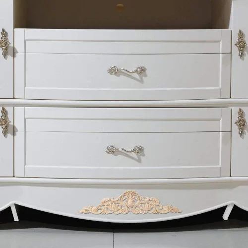 Vista 8 de Onlay de madera, apliques de madera sin pintar y onlays para muebles, apliques decorativos de madera, apliques de madera y onlays muebles Onlay