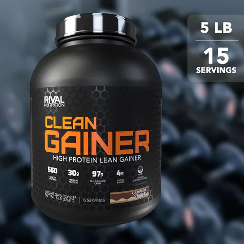 Vista 4 de RIVAL NUTRITION Clean Gainer I - Mezcla de bebida en polvo con alto contenido de proteínas, 1.06 onzas de proteína por porción