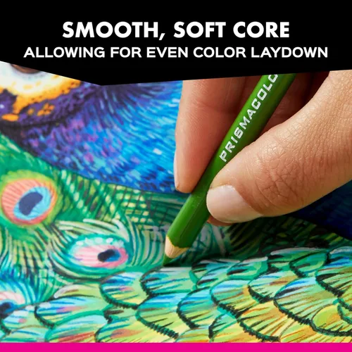 Vista 4 de Prismacolor Lápices de colores premier, núcleo suave, paquete de 132 (el embalaje puede variar)