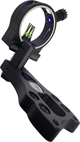 Vista 3 de SAS - Luz de visión LED de fibra óptica de arco compuesto 3/8-32 roscas, ajuste universal con luz de ajuste de 3 pasos