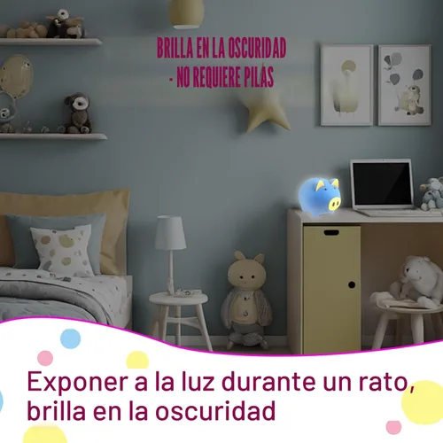 Vista 2 de Alcancía Mágica para Niños y Adultos - Banco de Dinero de Plástico Irrompible con Cerradura, Banco de Monedas que Brilla en la Oscuridad - Regalo