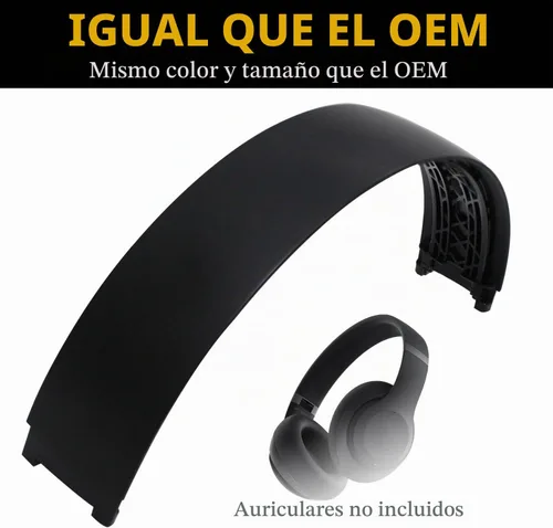 Vista 3 de Adhiper Kit de reparación de repuesto para diadema Beats Studio Pro - Negro