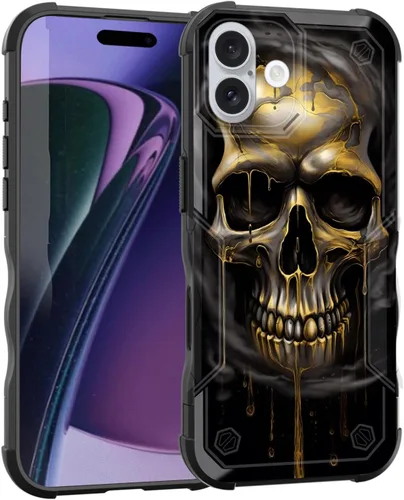 Vista 40 de Funda para iPhone Air, [doble capa] [protección contra caídas de grado militar de 10 pies] Funda resistente a prueba de golpes para iPhone Air