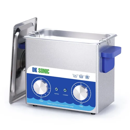 Vista 13 de DK SONIC Limpiador Ultrasónico, 1.5L 60W Limpiador Ultrasónico de Joyería de Acero Inoxidable con Cesta de Limpieza, Temporizador Mecánico