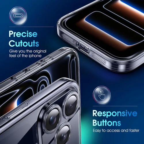 Vista 403 de Supdeal Funda cristalina transparente para iPhone 11, [No se amarillea] [Protección de la cámara] [Probado contra caídas de grado militar] Funda