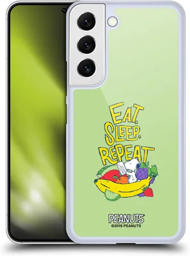 Vista 40 de Head Case Designs Funda rígida con licencia oficial de Peanuts Eat Sleep Snoopy Naturally Sweet compatible con Samsung Galaxy S23 Ultra 5G Comer