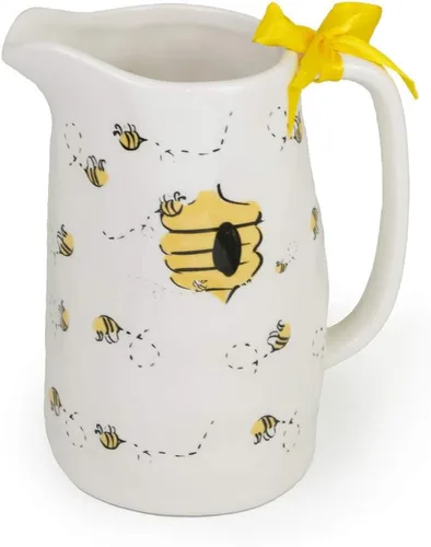 Vista 6 de Boston International Jarra de cerámica para bebidas, 5 tazas, girasoles coloridos