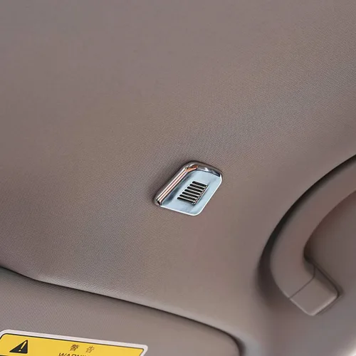 Vista 5 de 5 colores ABS coche interiot techo micrófono cubierta ajuste para Alfa Romeo Giulia Stelvio 2017-2019 Auto Accesorios (plata brillante)