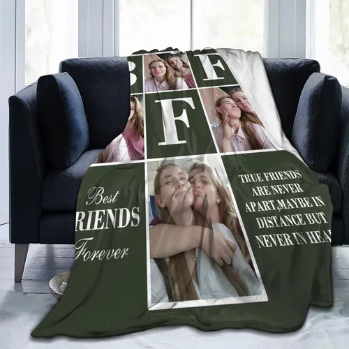 Vista 30 de JCETUNO Regalos personalizados de San Valentín para él y ella, mantas personalizadas con foto, mantas de fotos personalizadas, mantas de fotos