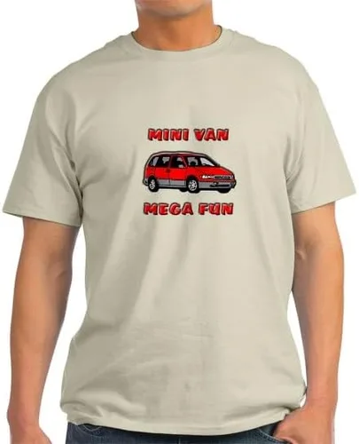 Vista 8 de CafePress Minivan Mega Fun T Shirt Men's 100% Cotton, Classic Graphic T Shirt Black