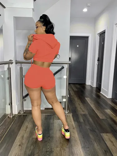 Vista 2 de Mrskoala Conjuntos de 2 piezas para mujer pantalones cortos ajustados de verano