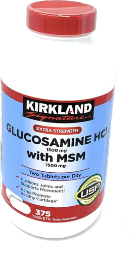 Vista 5 de Kirkland Signature Glucosamina con MSM, 375 tabletas (paquete de 2)