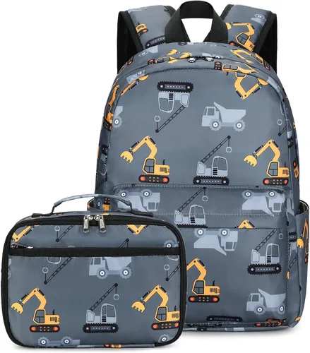 Vista 18 de CAMTOP - Conjunto de mochila y lonchera con estampados divertidos para niños de preescolar y primaria), Y0058-2