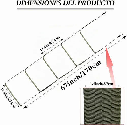 Vista 2 de 1Pza 4Pasos Ayudante de Escalada para Caza Palo de Escalada de Cincha, Cuerda de Escalada Ligera Ayudante de Escalada de Cincha, Cuerda de Escalada
