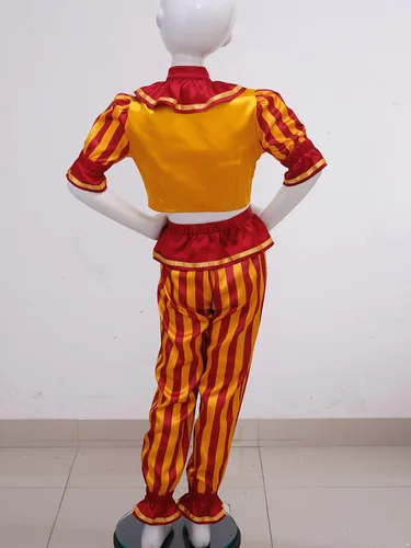 Vista 4 de Disfraz de payaso para niños, disfraz de payaso para cosplay, Halloween, carnaval, fiesta, juego de rol