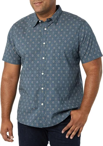 Vista 4 de Goodthreads Camisa de popelina elástica de manga corta para hombre