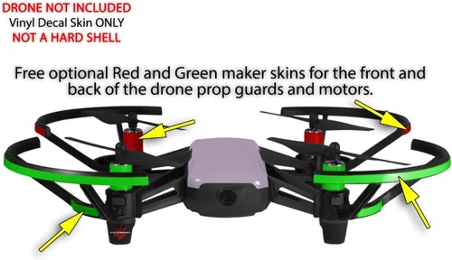 Vista 3 de Pegatina para la piel, 2 unidades, para DJI Ryze Tello Drone Solids, colección Lavender Drone, no incluida.