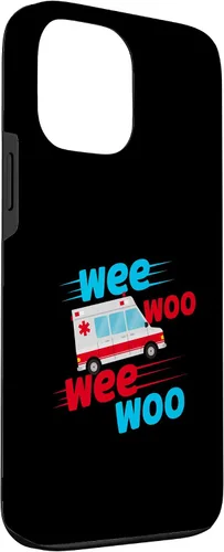 Vista 3 de Funda EMT para iPhone 13 Pro Max Wee Woo Wee Woo Ambulancia Técnico Paramédico