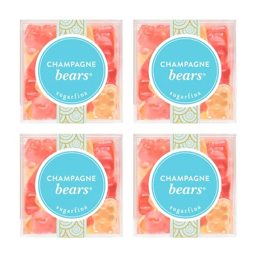 Vista 10 de Sugarfina Champagne Bears - Cubo de caramelo pequeño, ositos de goma, 3.3 onzas, 1 unidad Dulces prémium hechos para adultos