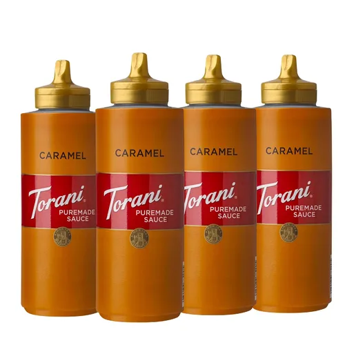 Vista 7 de Torani Puremade - Paquete variado de salsa de postre y bebidas, caramelo de chocolate, chocolate negro, chocolate blanco y caramelo, 16.5 onzas