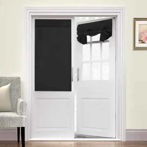 Vista 12 de Turquoize Cortinas Opacas con Aislamiento Térmico Paneles de Tratamiento de Ventanas con Bolsillo para Barra Paneles de Ventana para Ventanas