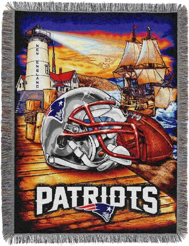 Vista 33 de Northwest NFL Woven Tapestry Wall Hanging, 48 x 60 Inches, Officially Licensed, Decorative Fringes