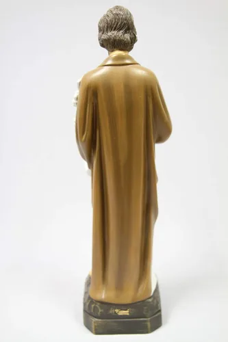 Vista 7 de Vittoria Collection Figura de escultura de estatua de San José de 19 pulgadas, fabricada en Italia, para interiores y exteriores