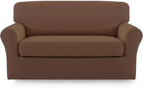 Vista 43 de Easy-Going - Funda elástica de microfibra de 2 piezas para sofá, funda suave de elastano, lavable, parte inferior elástica, protector para muebles