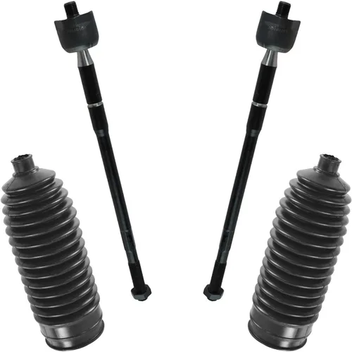 Vista 31 de TRQ Kit de dirección delantera con barra de acoplamiento de fuelle de piñón y cremallera compatible con Toyota Echo 2000-2005