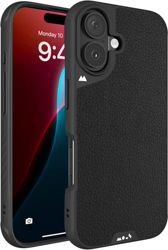Vista 30 de Mous - Funda para iPhone 15 compatible con MagSafe Limitless 5.0, cuero negro, funda protectora para iPhone 15, funda para teléfono a prueba