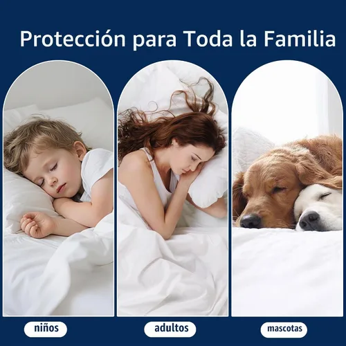 Vista 7 de SheRest Juego de 4 protectores de almohada ultra suaves impermeables de tamaño estándar, fundas transpirables y silenciosas con cremallera, fundas a