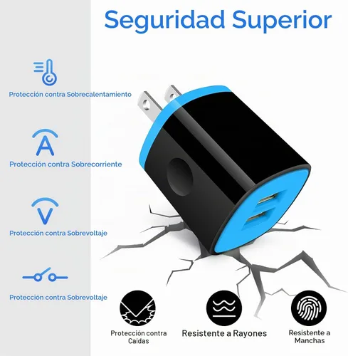 Vista 6 de Cargador de teléfono Android de carga rápida para Samsung Galaxy A17 A16 A07 S25 Plus S25 Ultra S24FE S24 Ultra S23FE A35 A15 A14 A13 A53 A54 S22