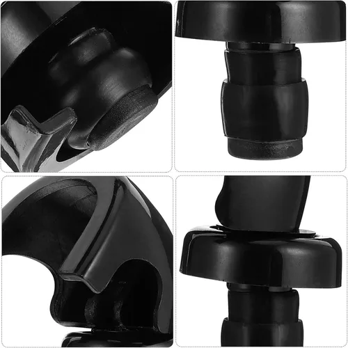 Vista 6 de Silicone Wine Bottle Stopper for Freshness with Acrylic Top, 2pcs