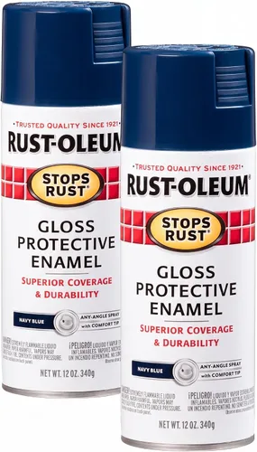 Vista 131 de Rust-Oleum 7776830 - Pintura en aerosol para prevención del óxido, 12 onzas, negro plano Negro (Flat Black)