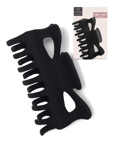Vista 5 de Kitsch Pinzas grandes para el cabello para mujer, pinzas de plástico reciclado duraderas para peinados y peinados, sujeción segura durante todo