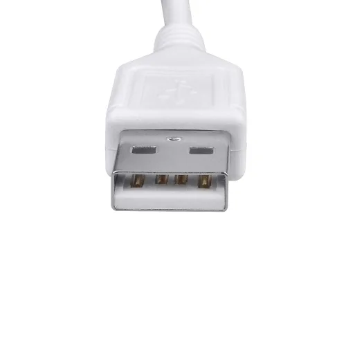 Vista 4 de Cable de alimentación micro USB blanco de 3.3 pies, cable de carga compatible con altavoz potable de ducha Pokanic C6