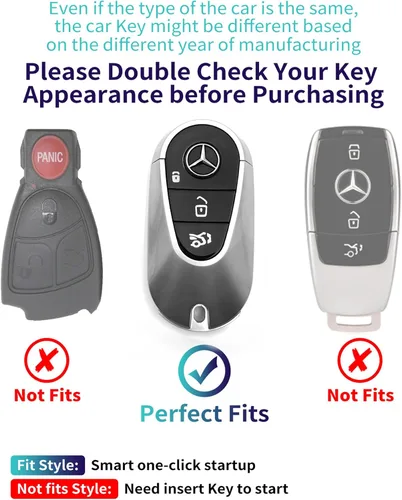 Vista 2 de For Mercedes Benz A C E S G CLK EQE EQS GLC GLE Smart Remote Key