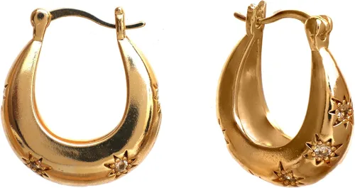 Vista 64 de Gempires - Aretes ligeros y gruesos, delicados y minimalistas, hipoalergénicos, chapados en oro, sin deslustre, diseño clásico, para uso diario