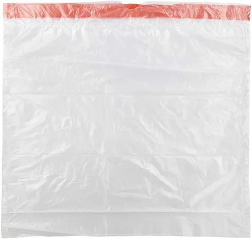 Vista 3 de Bolsas de basura transparentes con cordón, bolsas de basura para cocina, 4 rollos/240 bolsas (3 galones)
