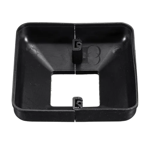 Vista 5 de uxcell Falda para poste, 4 piezas de 1.614 x 1.614 in/1.61 x 1.61 pulgadas, estilo dividido, cubierta de base de poste para valla, escalera