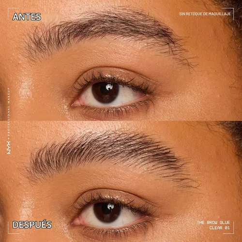 Vista 11 de NYX PROFESSIONAL MAKEUP - El pegamento para cejas, gel para cejas de fijación extrema - Transparente 01 Transparente