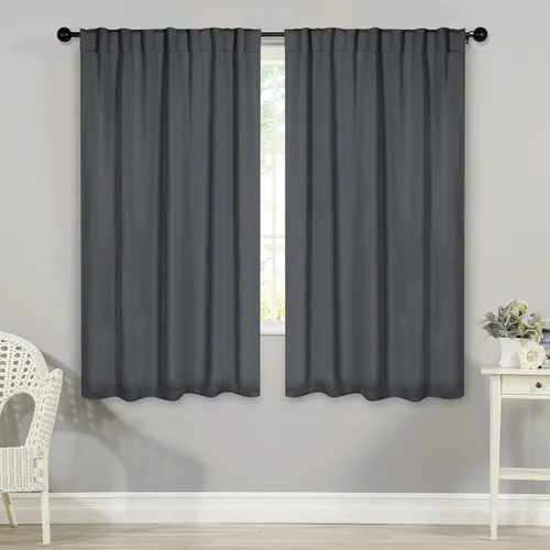 Vista 130 de Superior Blackout Curtains, Room Darkening, Bedroom, Drapes, Kitchen, Living Room Window Accents, Sun Blocking, Thermal, 2 Pack, Solid Blackout